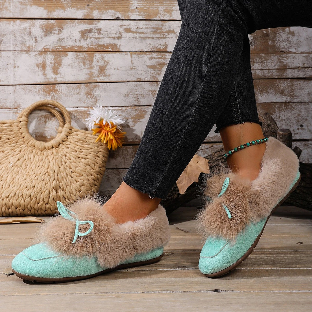 Bunny Fluff Loafer Flats