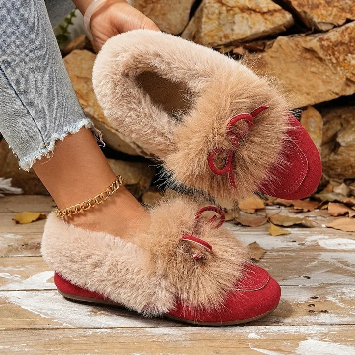 Bunny Fluff Loafer Flats