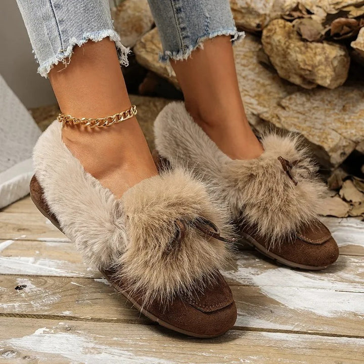 Bunny Fluff Loafer Flats