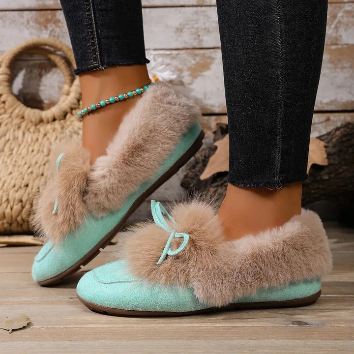 Bunny Fluff Loafer Flats