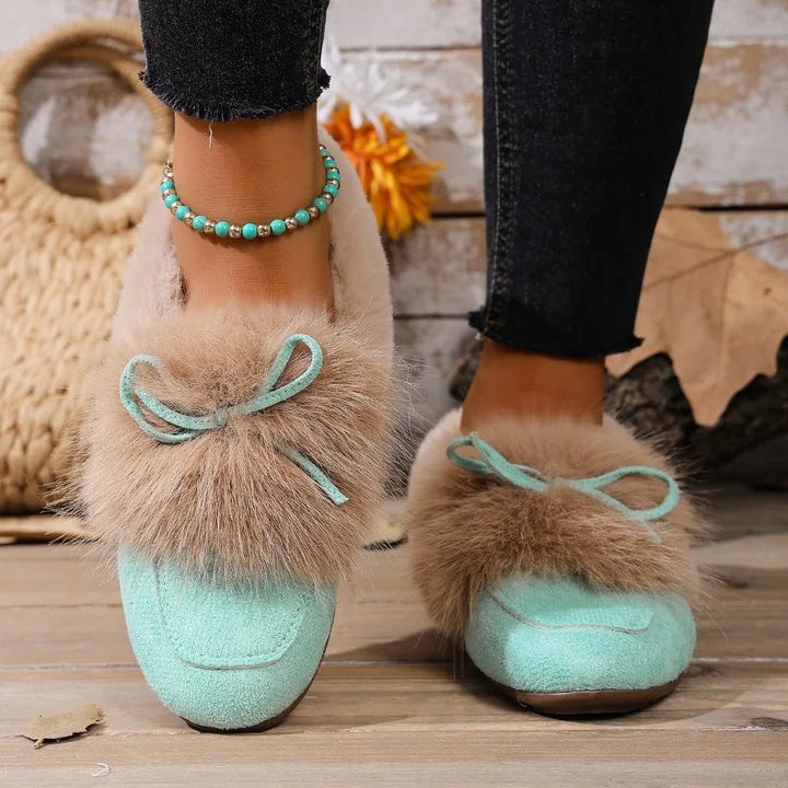 Bunny Fluff Loafer Flats