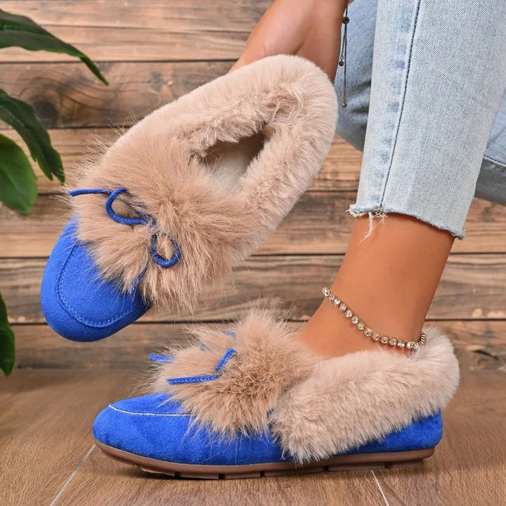 Bunny Fluff Loafer Flats