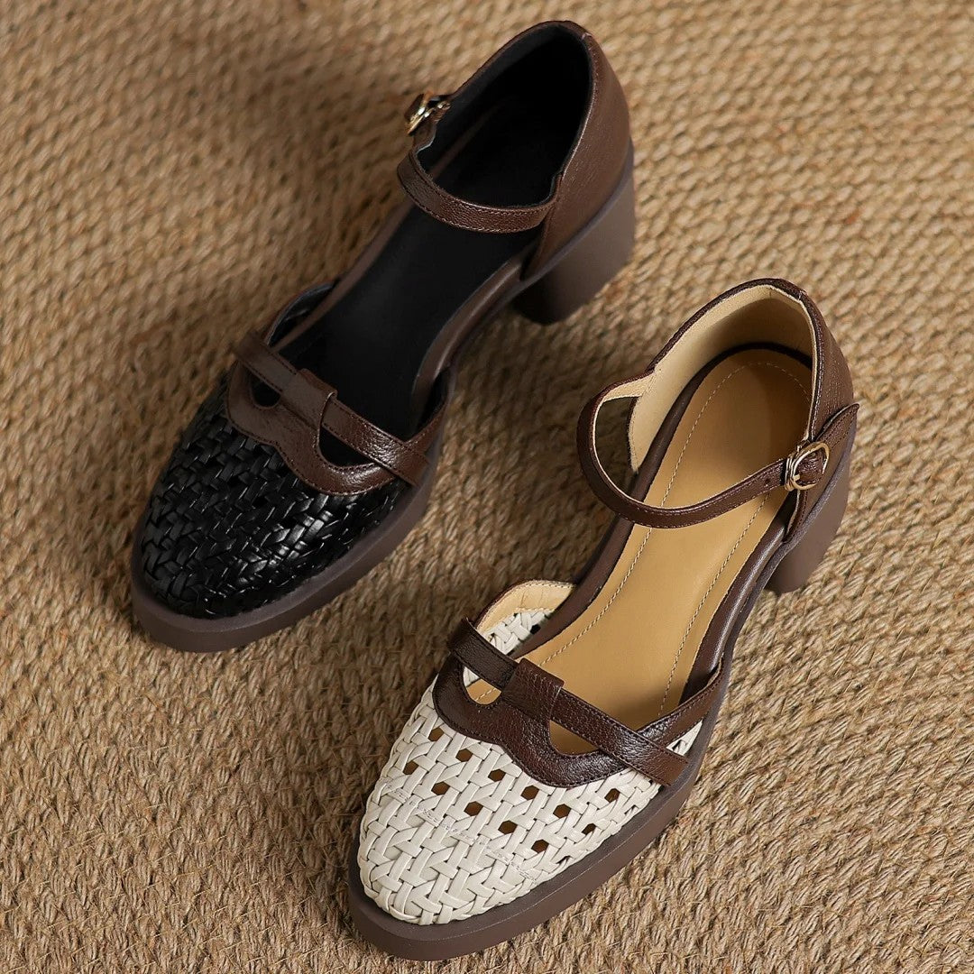 Meredith Woven Mary Janes