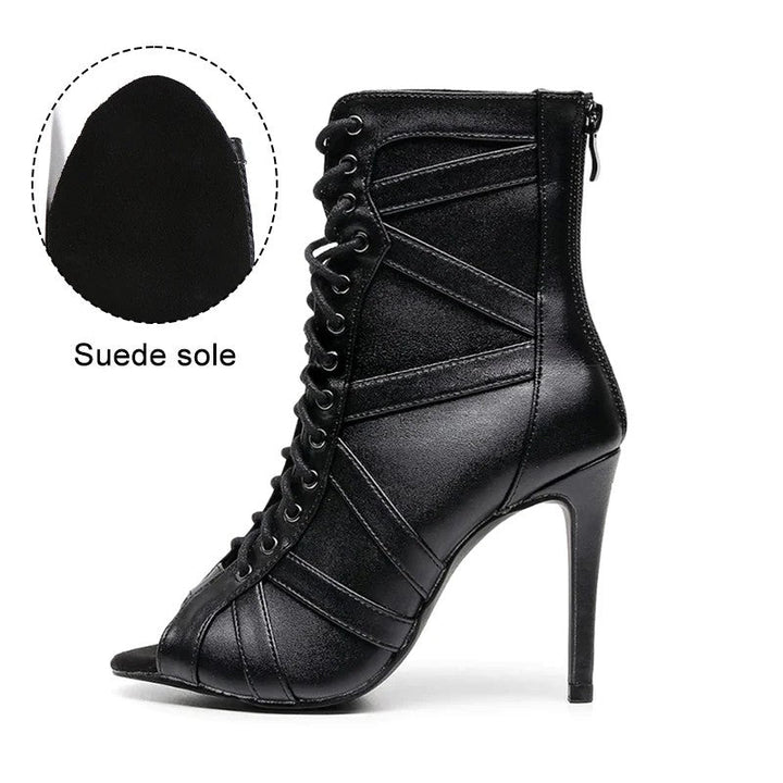 Ravella Peep-Toe Boots