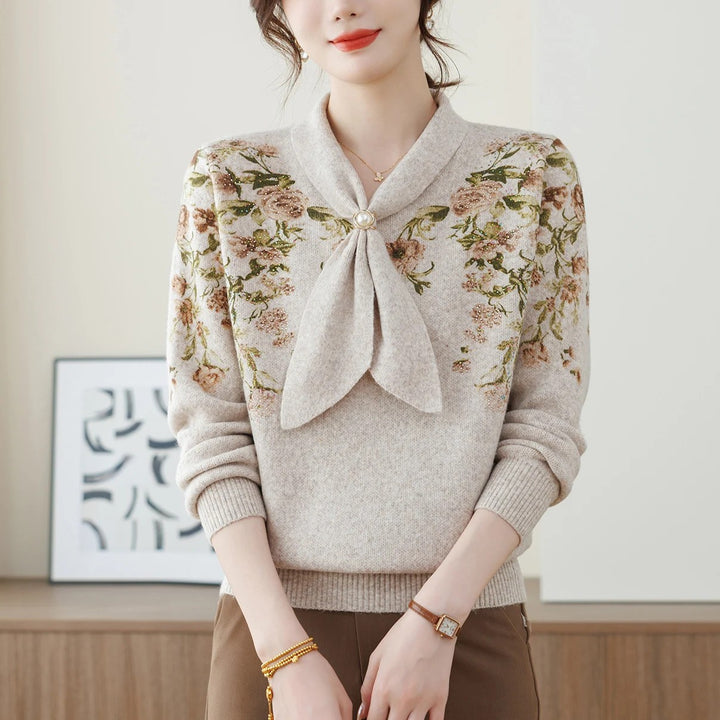 Wisteria Bow Knit Pullover