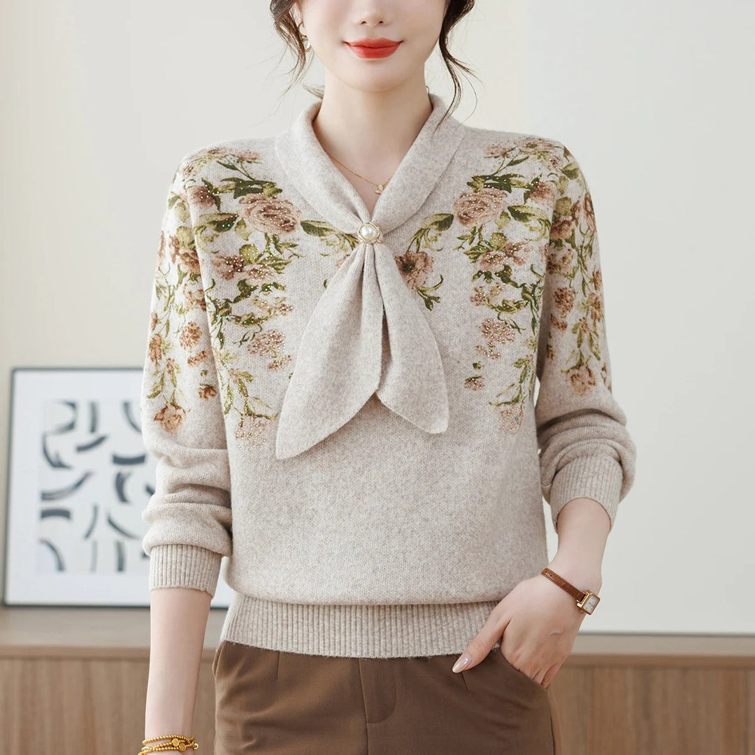Wisteria Bow Knit Pullover