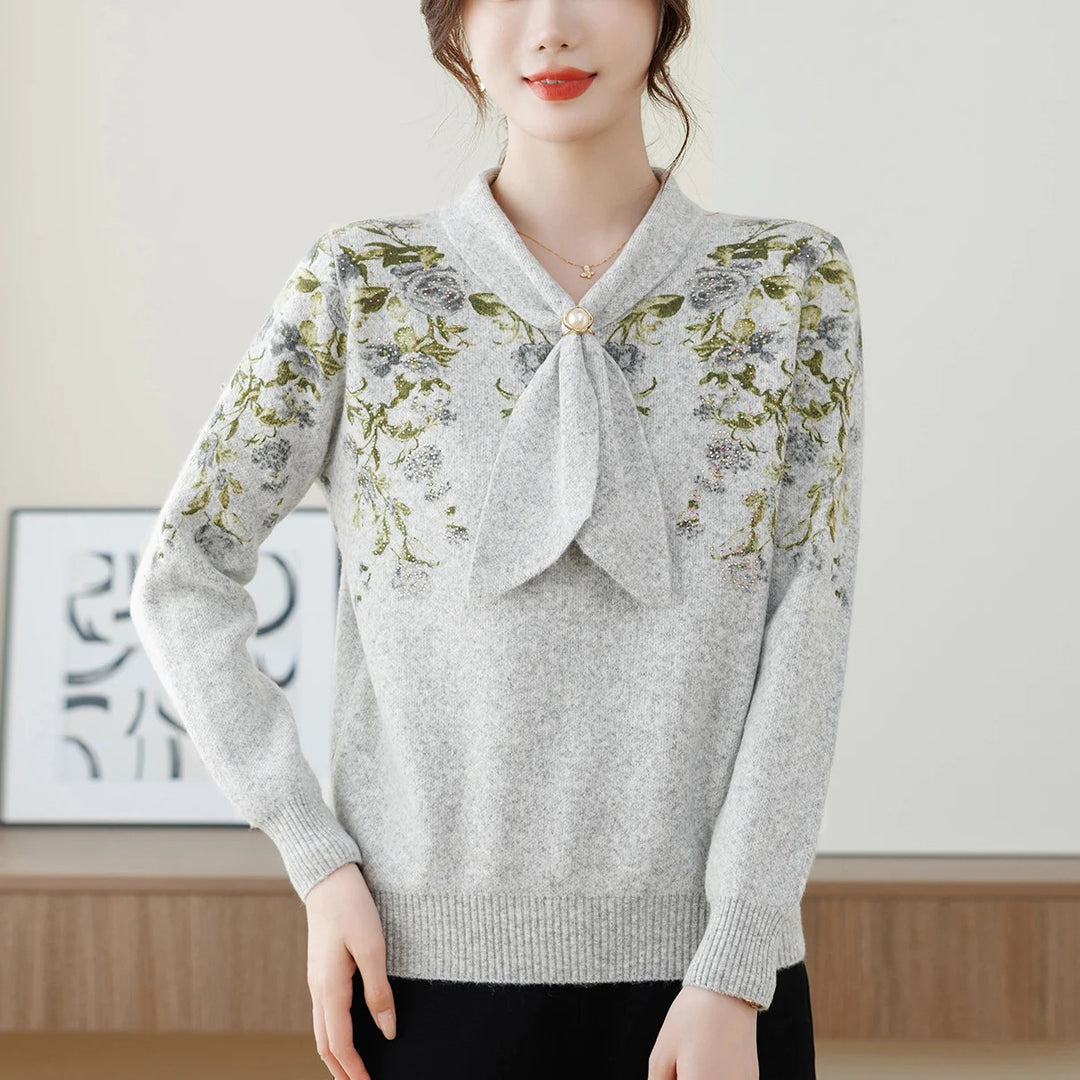Wisteria Bow Knit Pullover