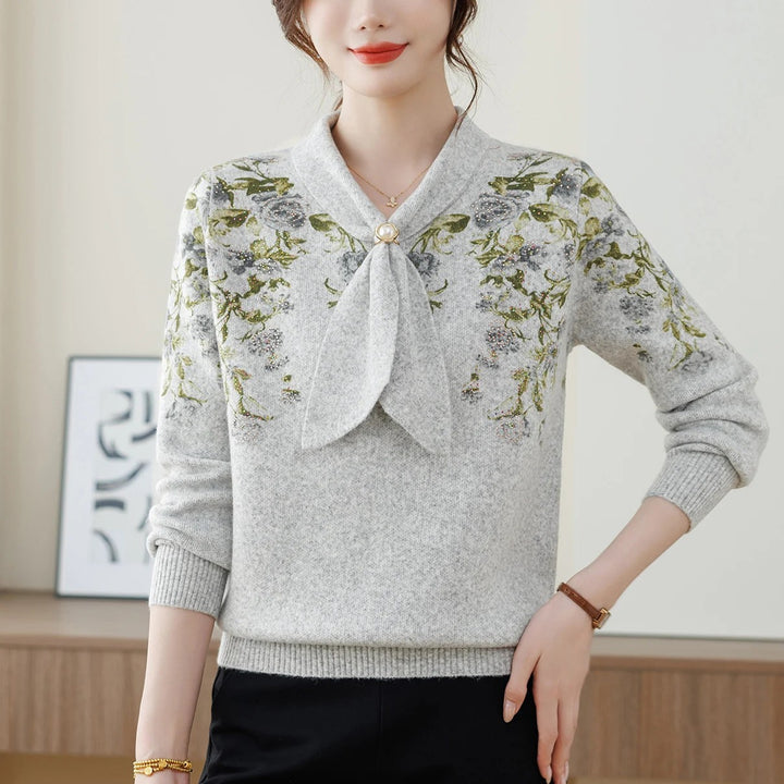 Wisteria Bow Knit Pullover