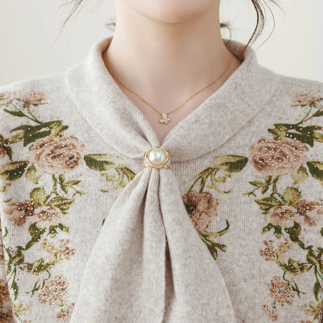 Wisteria Bow Knit Pullover