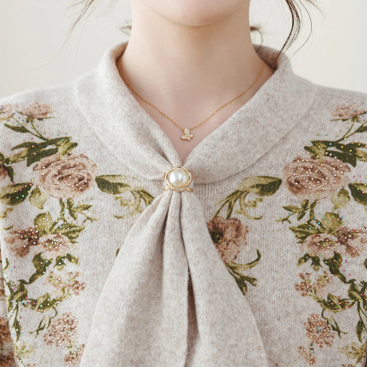 Wisteria Bow Knit Pullover