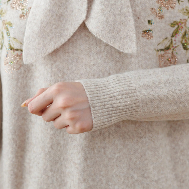 Wisteria Bow Knit Pullover
