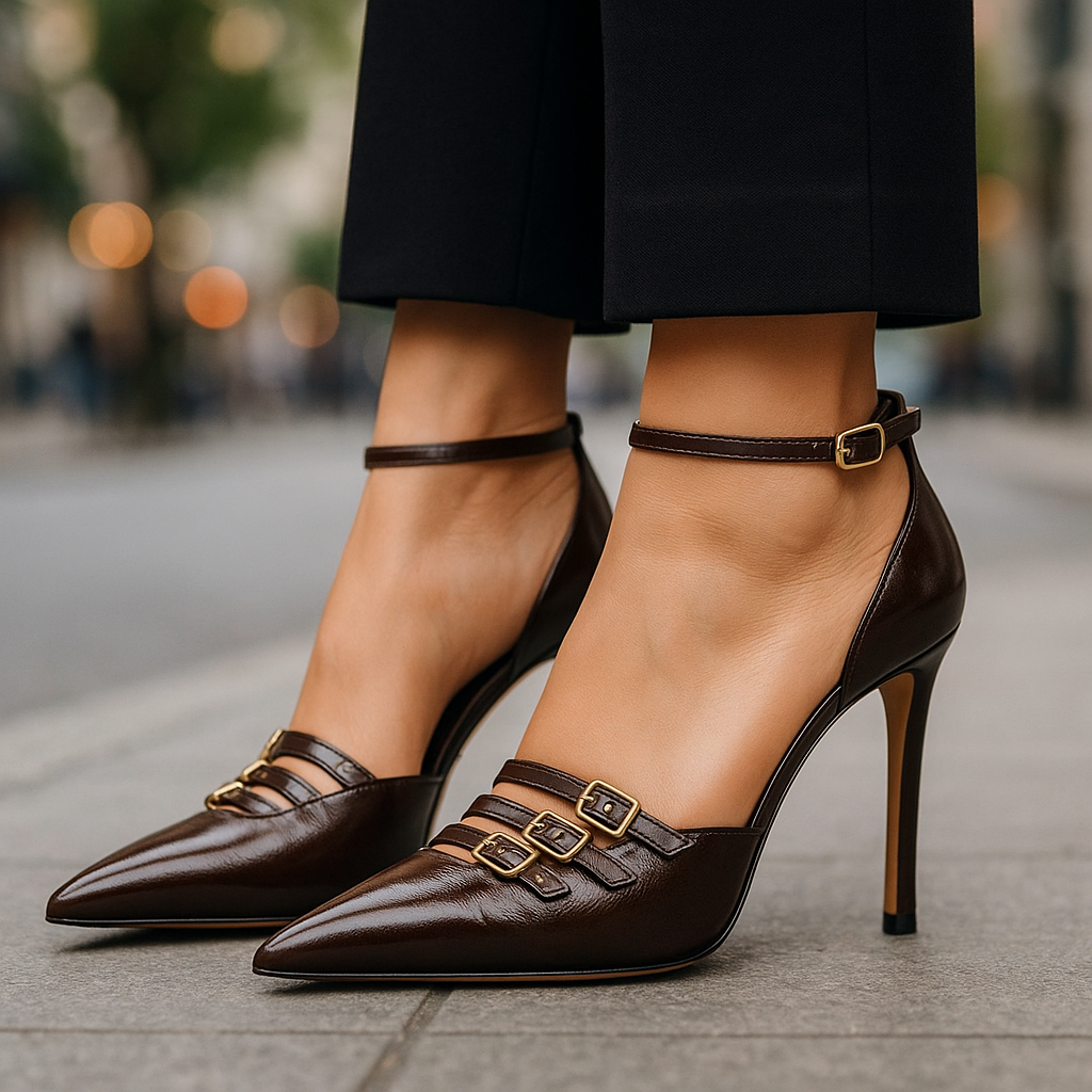 Cinque Buckle Heel