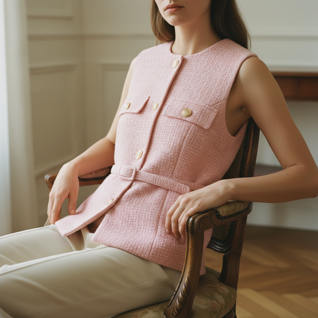 Delphine Tweed Vest