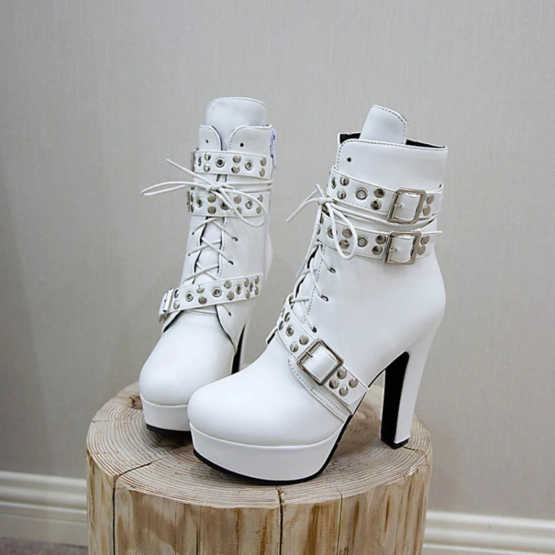 Valeria Stud Platform Boots
