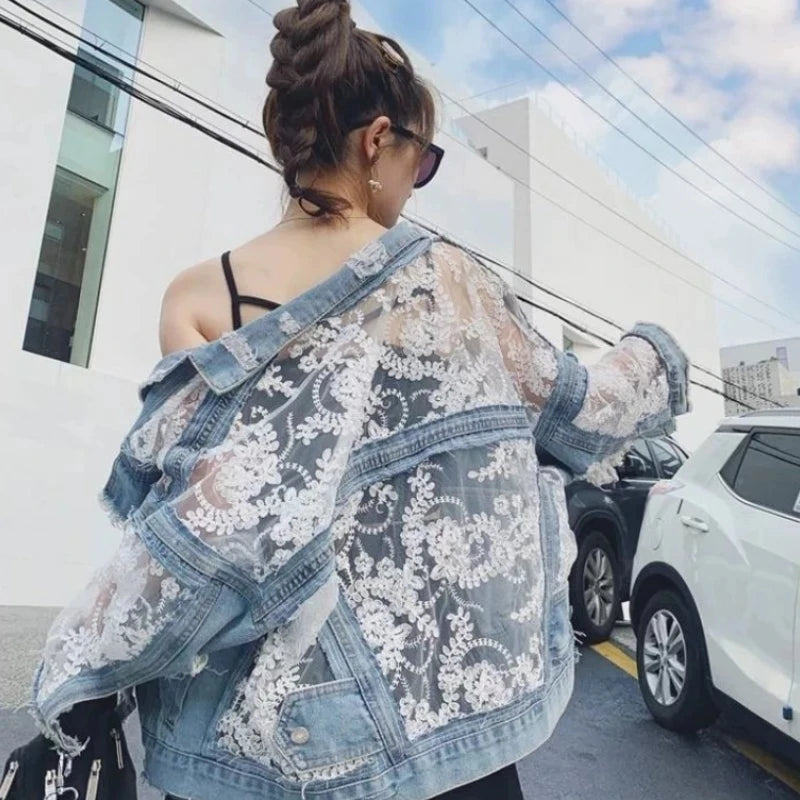 Luciana Lace Denim Jacket