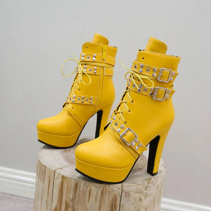 Valeria Stud Platform Boots