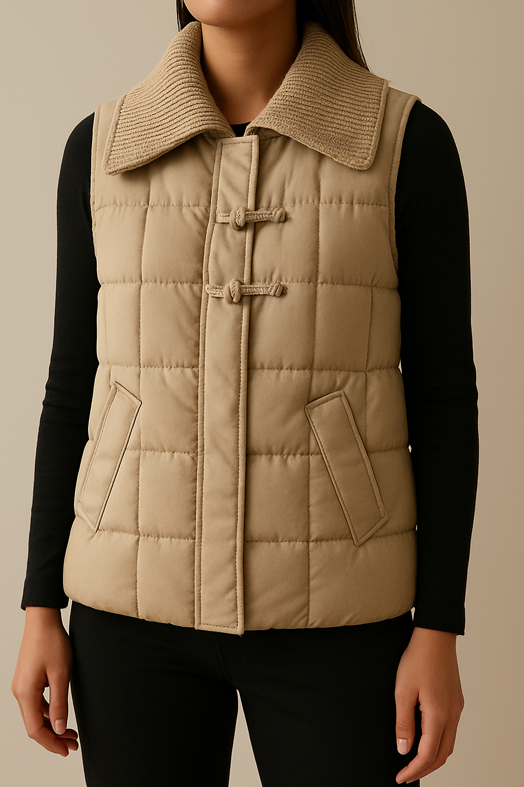 Isolde Down Cotton Vest