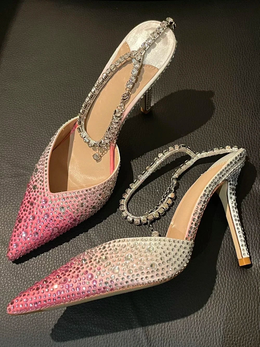 Cristalla Rhinestone Pumps