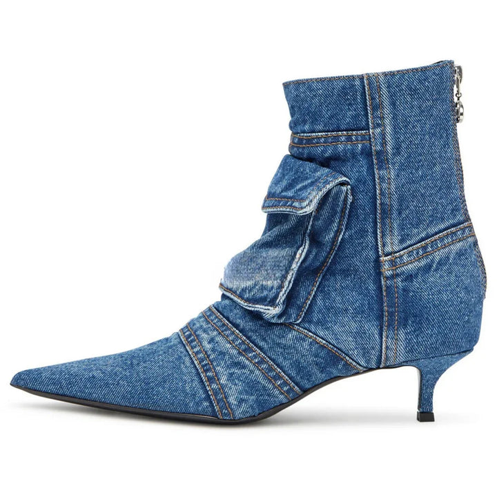 Stonewash Kitten Boots