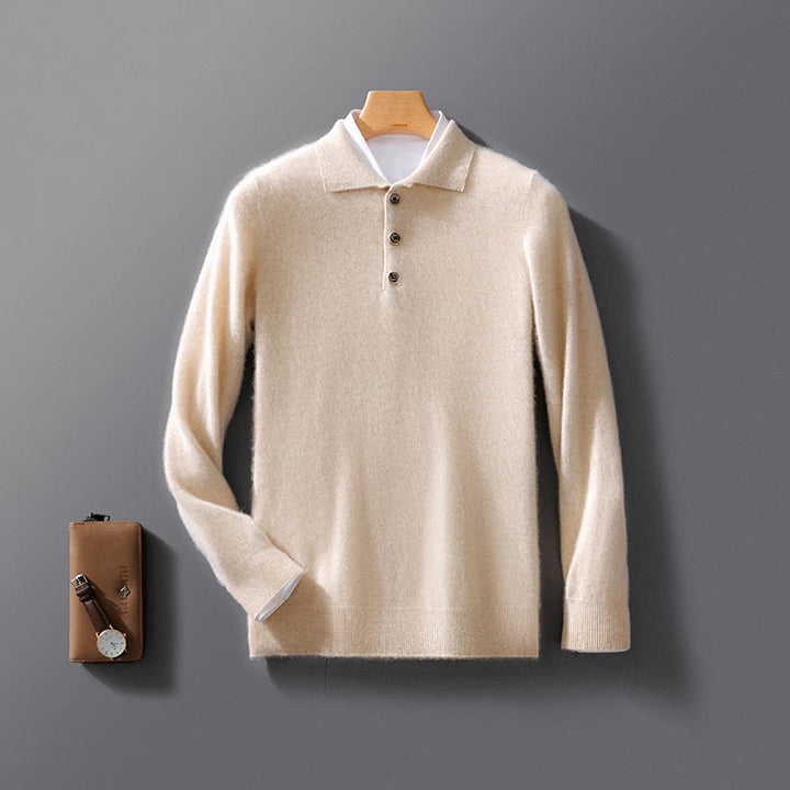 Grant Wool Polo Sweater