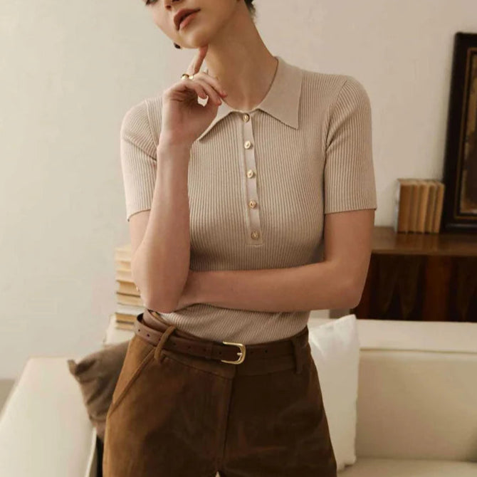 Maison Lapel Polo