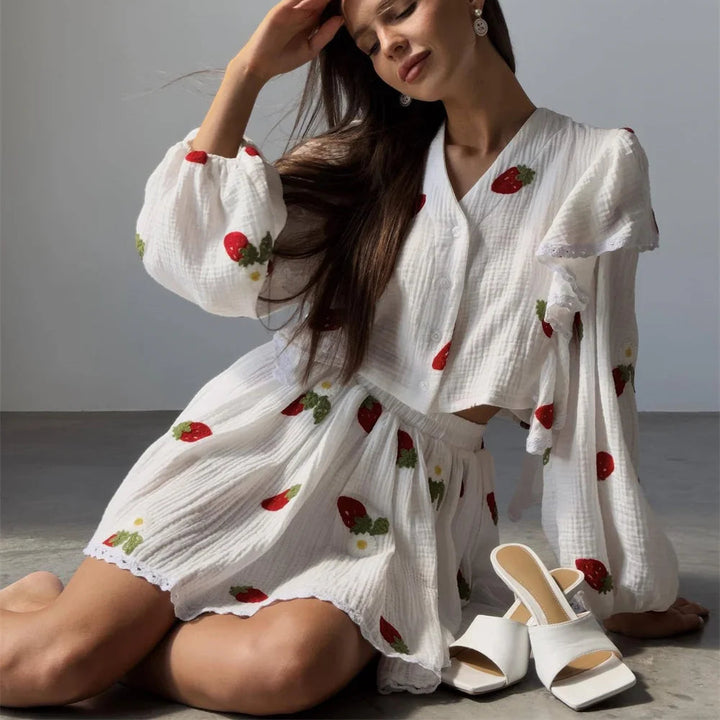 Blush Linen Twinset