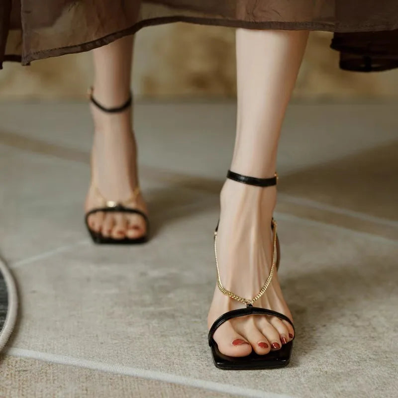 Cascata Chain-Drape Sandals