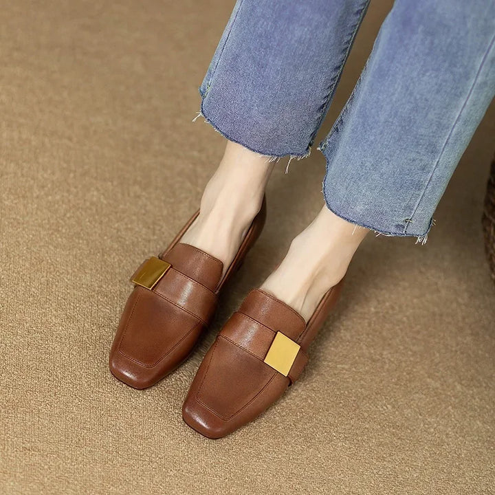 Maren Gold Bar Pumps