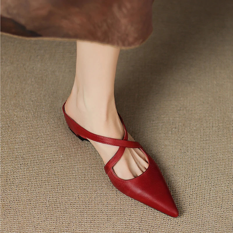 Vontessa Italian Leather Mules