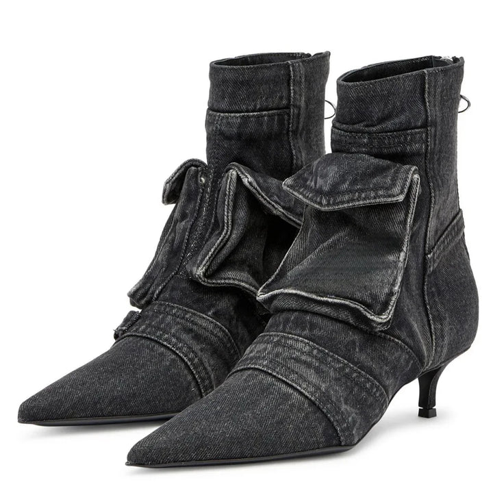 Stonewash Kitten Boots