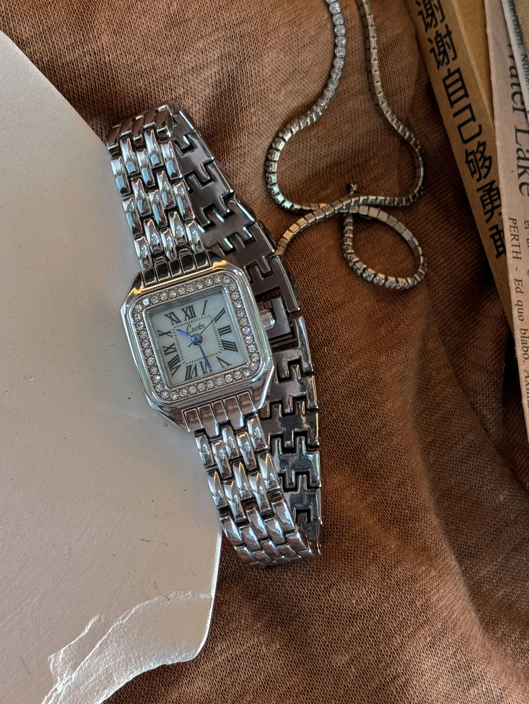Lotus Square Watch