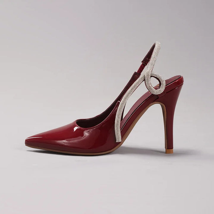 Splendente Rhinestone Slingbacks