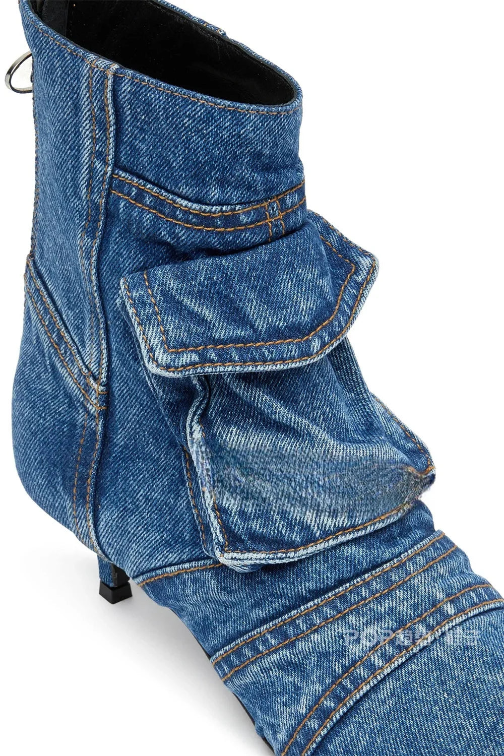 Stonewash Kitten Boots