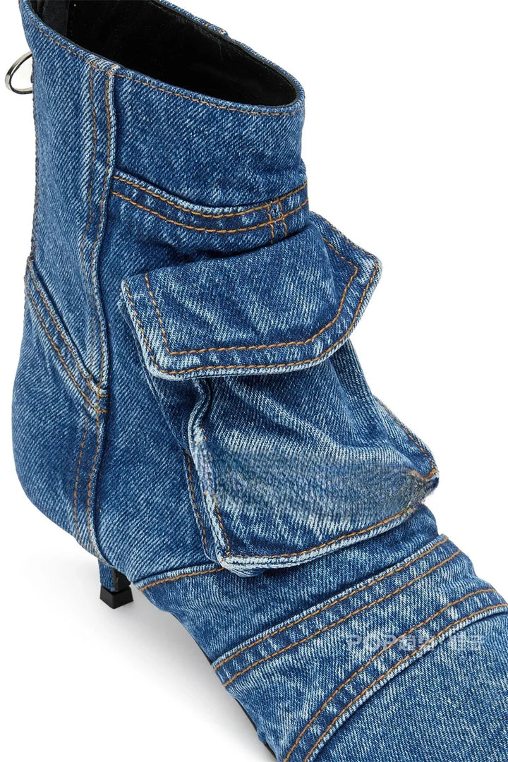Stonewash Kitten Boots