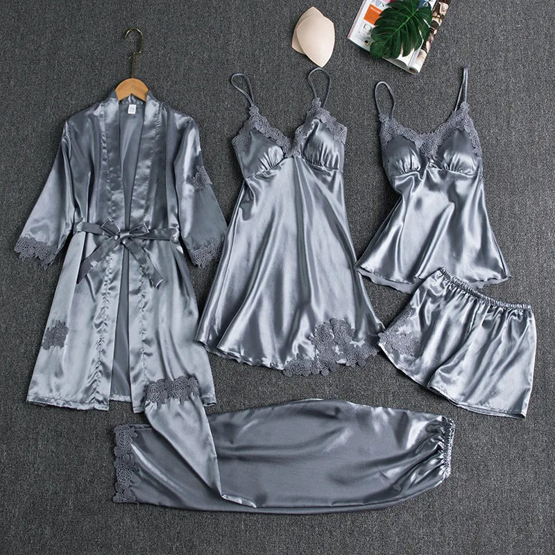 Afterglow 5 Pc Satin Set