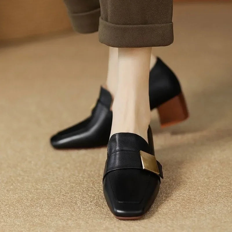 Maren Gold Bar Pumps