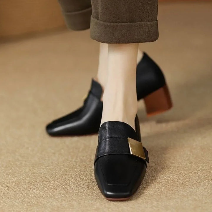 Maren Gold Bar Pumps