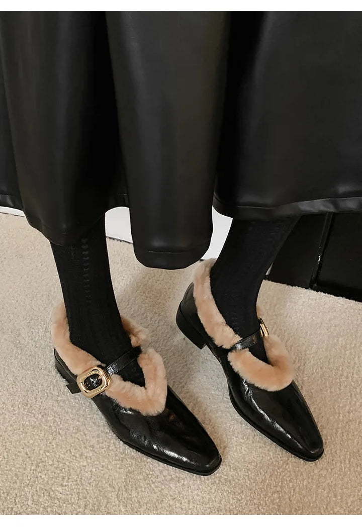 Nordwyn Leather Wool Pump