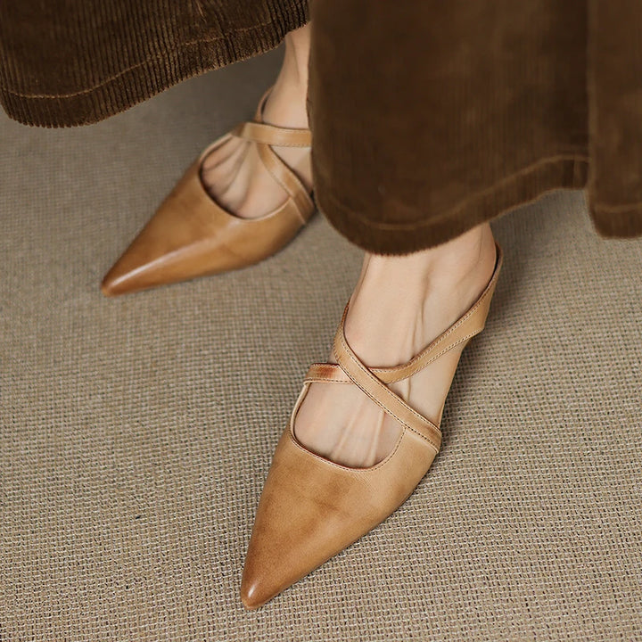 Vontessa Italian Leather Mules