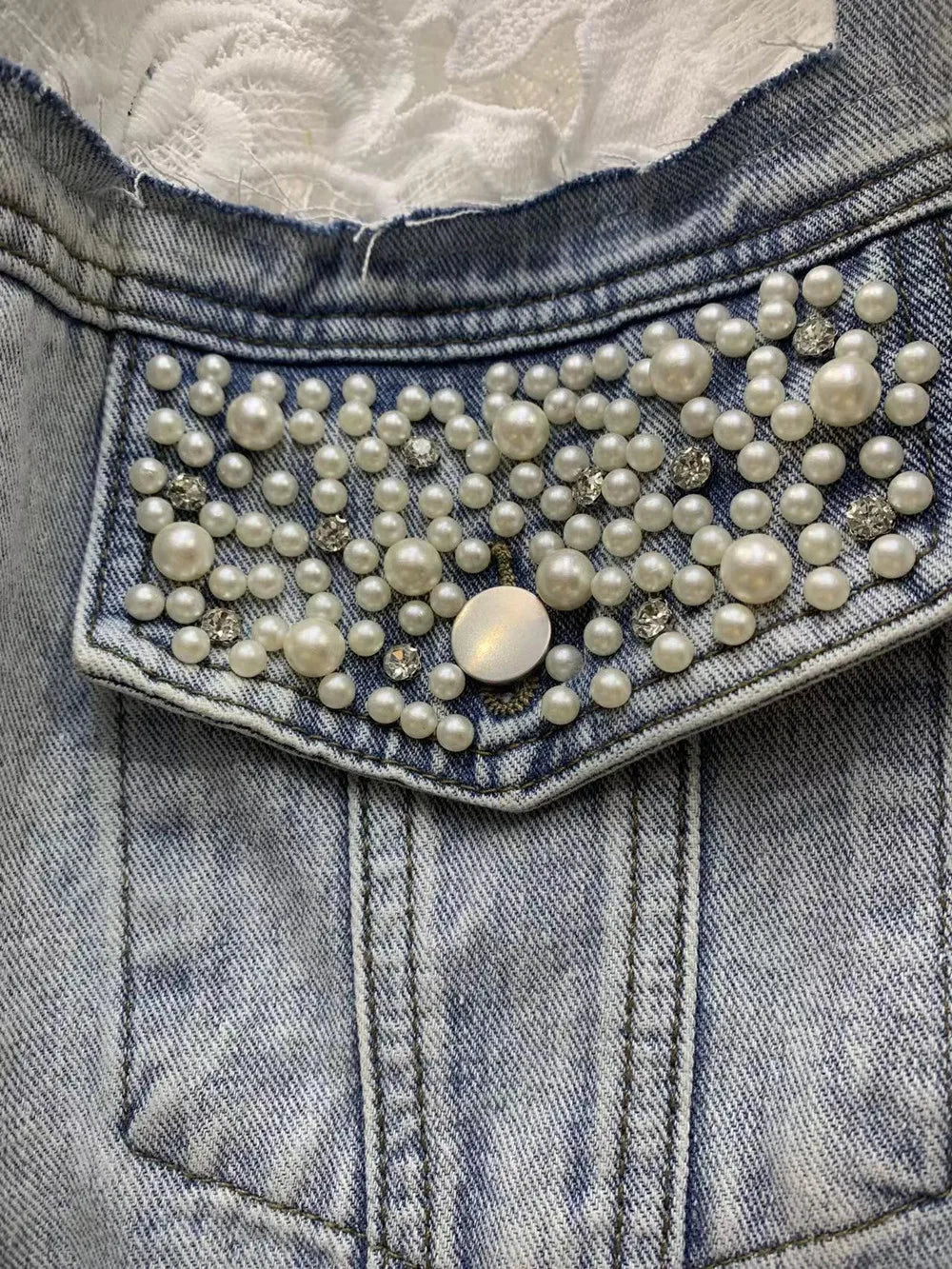 Luciana Lace Denim Jacket