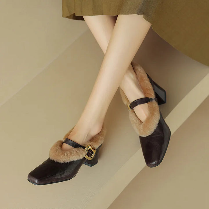 Nordwyn Leather Wool Pump