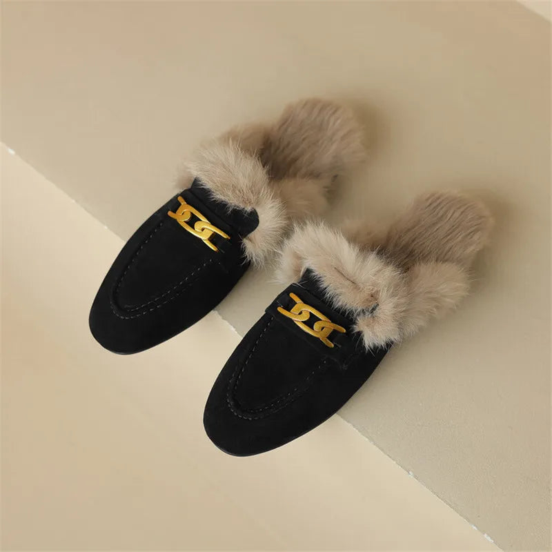 Ferra Suede Wool Mule