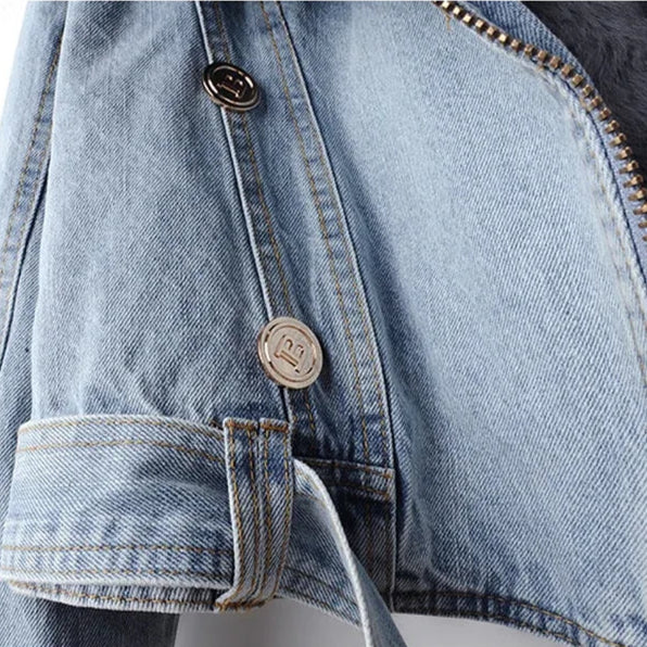 Vulpina Fur Denim Jacket