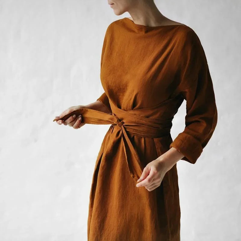 Solstice Linen Maxi Dress