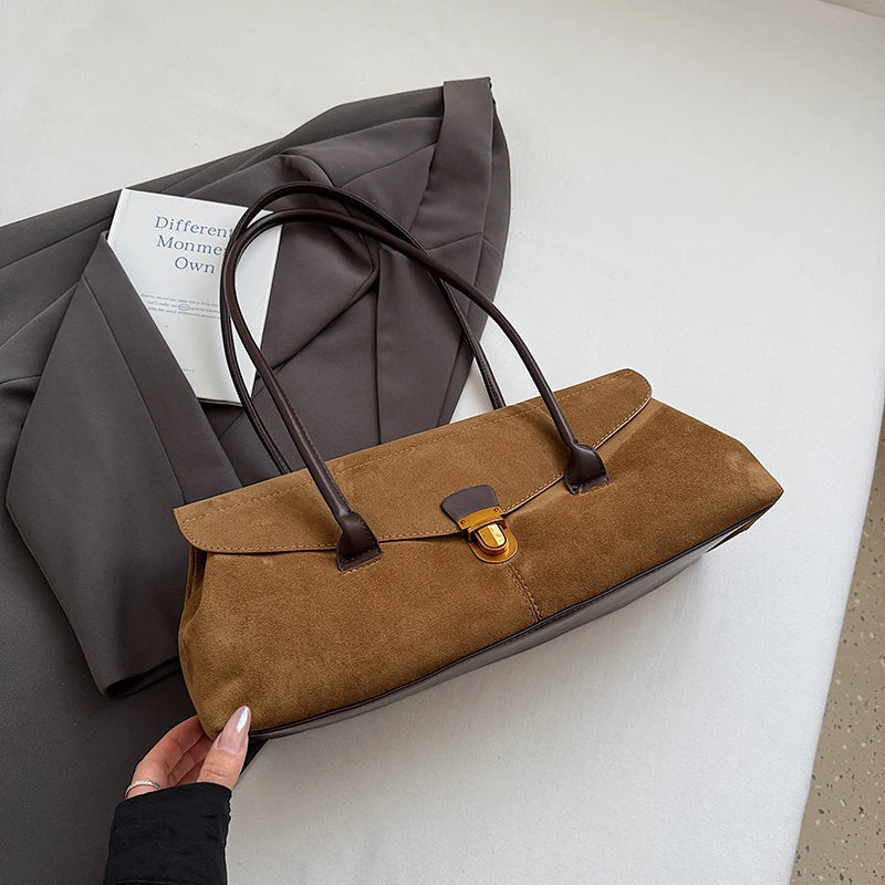 Marrow Suede Shoulder Bag