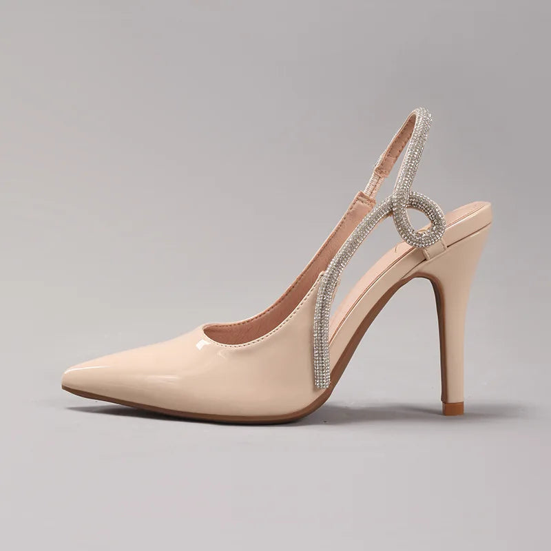 Splendente Rhinestone Slingbacks