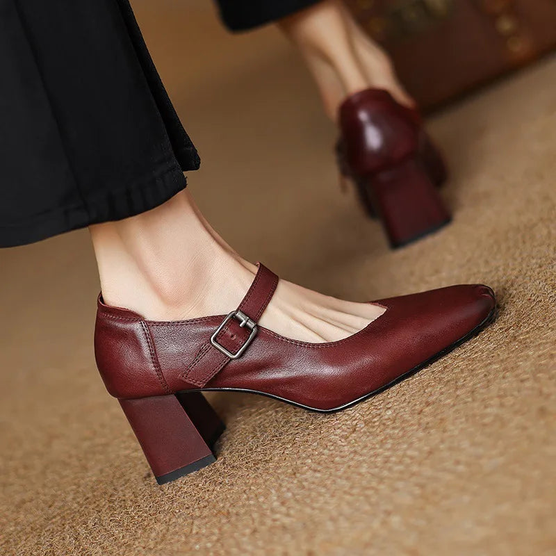 Montera Leather Heels