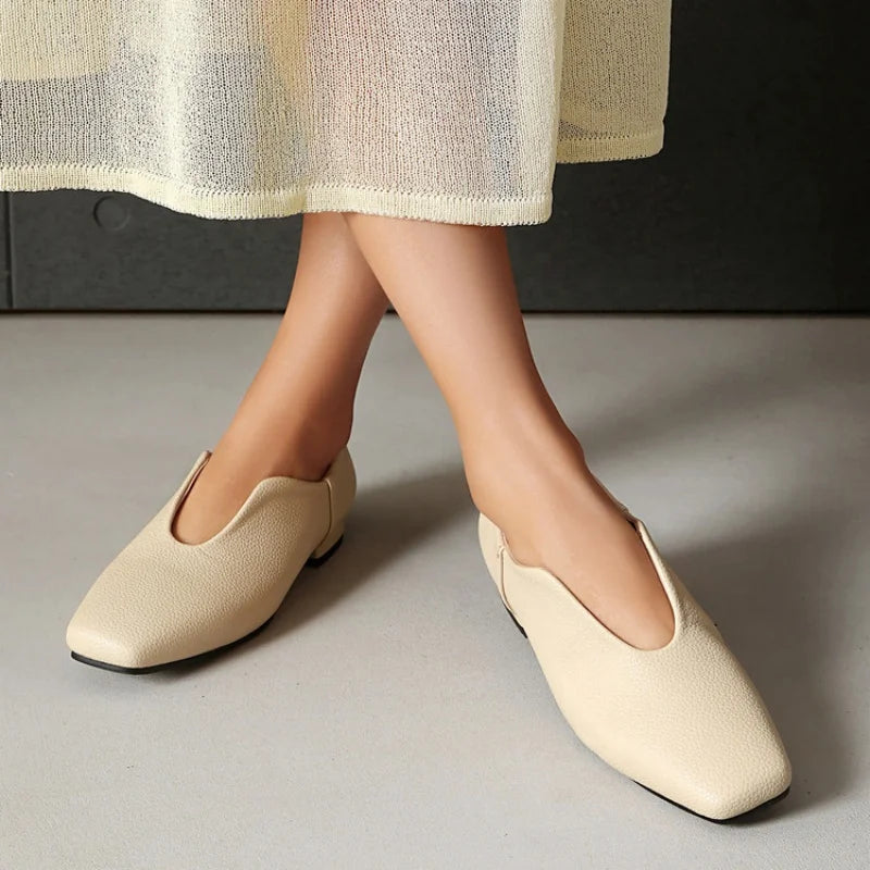 Semplicita Square-Toe Loafers