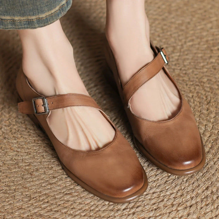 Formella Leather Flats