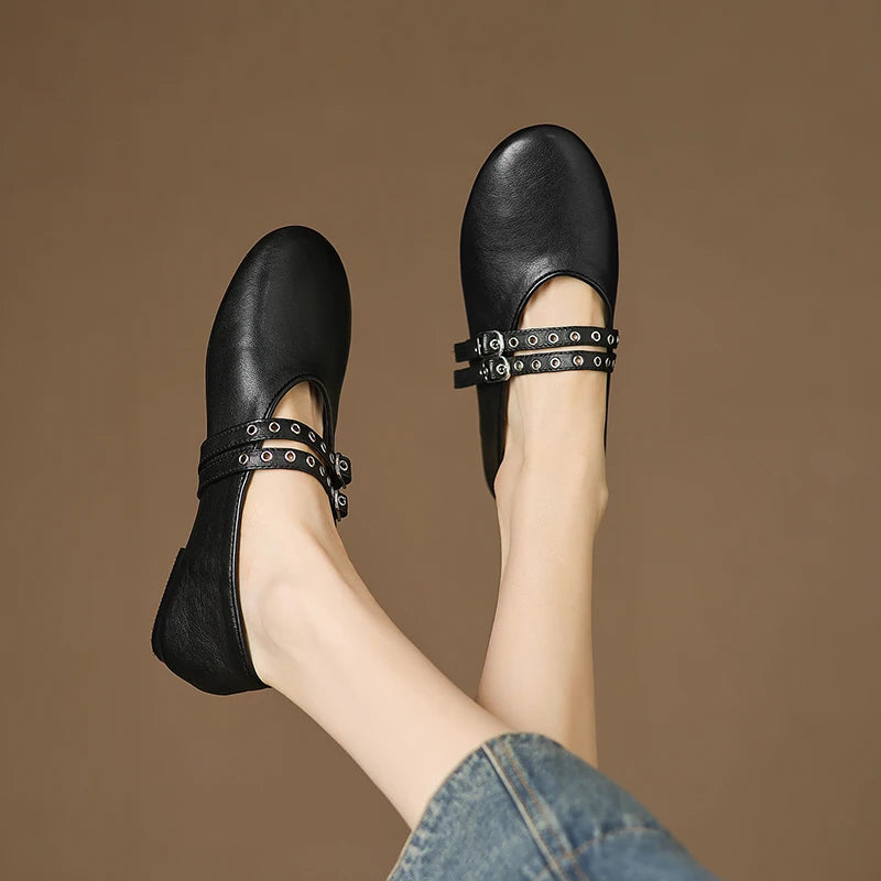 Valentina Buckle Flats